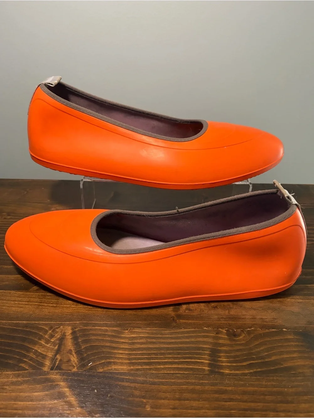 Men’s Classic Swims Orange Slip-On Galoshes Size XXL or Size 12-13.